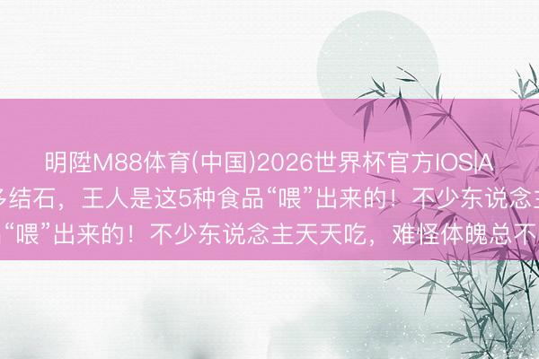 明陞M88体育(中国)2026世界杯官方IOS|Android手机app下载 好多结石，王人是这5种食品“喂”出来的！不少东说念主天天吃，难怪体魄总不自得