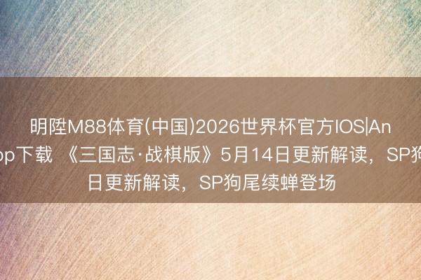 明陞M88体育(中国)2026世界杯官方IOS|Android手机app下载 《三国志·战棋版》5月14日更新解读，SP狗尾续蝉登场