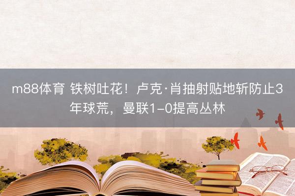 m88体育 铁树吐花！卢克·肖抽射贴地斩防止3年球荒，曼联1-0提高丛林